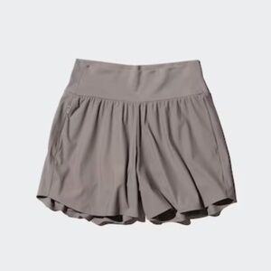 Uniqlo AIRism Active Shorts Brown Built-In Liner Size M